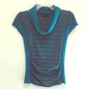 Takeout Teal Blue & Charcoal Gray Sz S